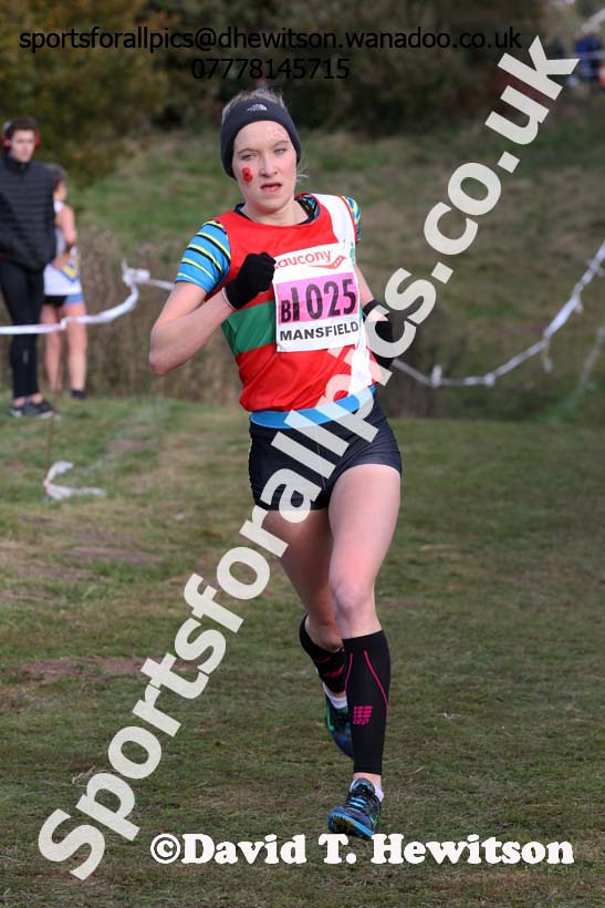 Senior women, 2016 National Cross Country Relays, Berry Hill Park, Mansfield. Photo: David T. Hewitson/Sports for All Pics